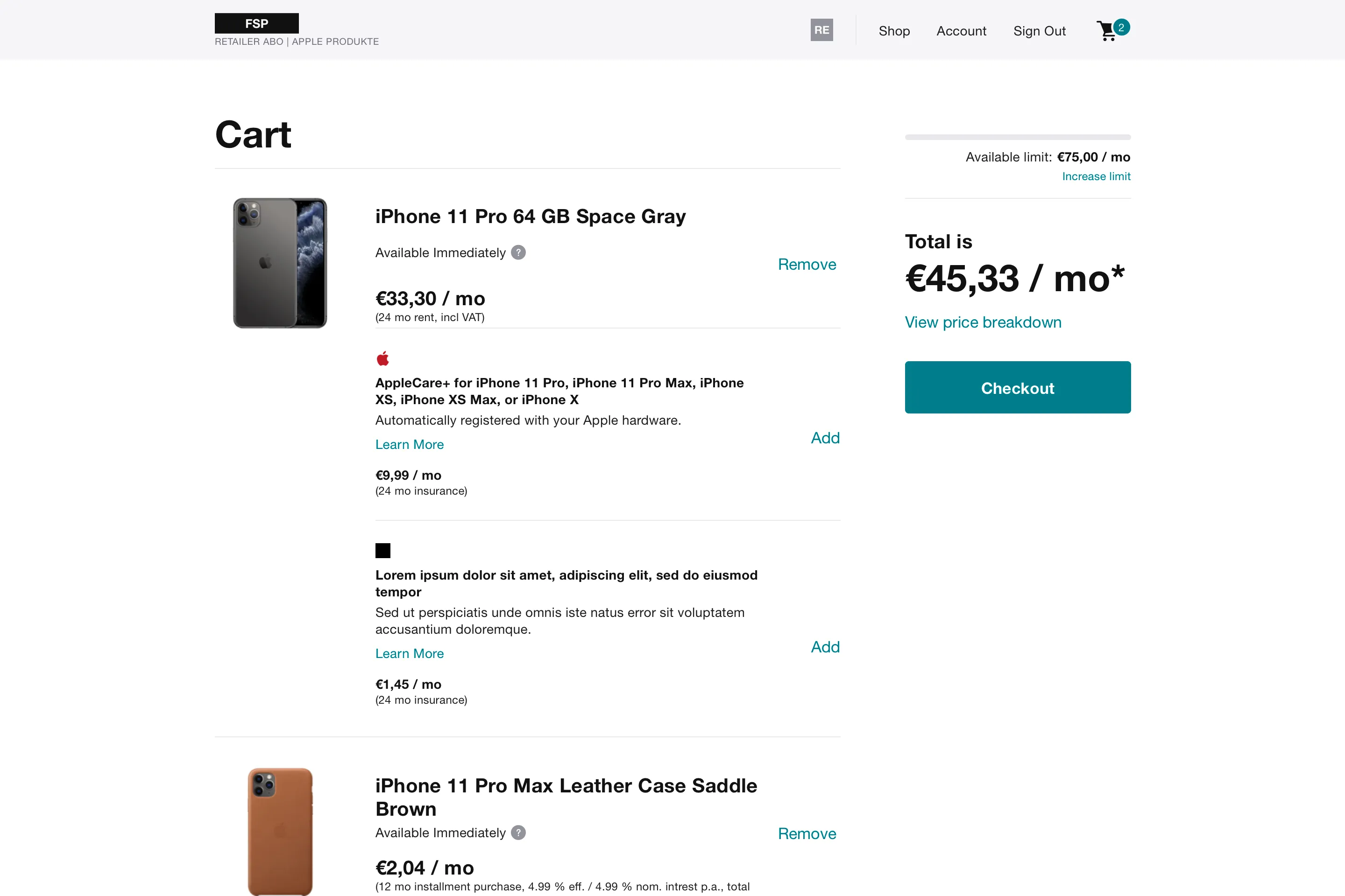 The merchant account home: available limit, purchase approvals and recent purchases for the whole company